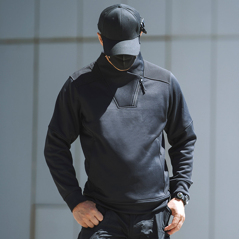 Dragon's Tooth New Tiantong Standing Collar Functional Sweatshirt Tactical Sweatshirt Men's Long Sleeve Iron Blood King Coat