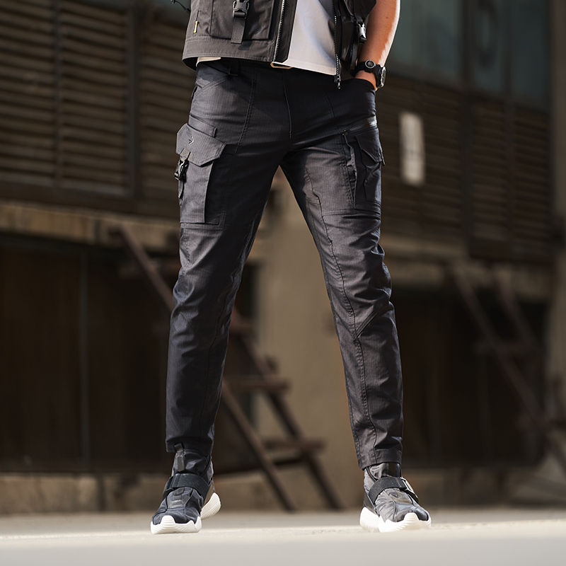 New Pint Day Chi Functional Bundle Leg Pants Strengthening Version Outdoor Men's Iron Blood Spring Autumn Functioning Multiple Bags Tactical Casual Work Training Pants