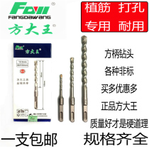 Fang great king drill non-standard shock turning head square handle round handle shock drill concrete planting rib cement wall punching 12 5