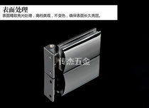 Upscale pure copper shower room glass door hinge bathroom clip door hinge single side door hinge without positioning angle