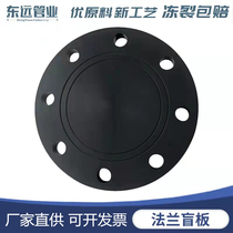 PE Carbon steel flange blind plate DN200 160110 90 Blocked Sheet Cover Plate Iron Choke head anti-corrosive blind flange cover plate