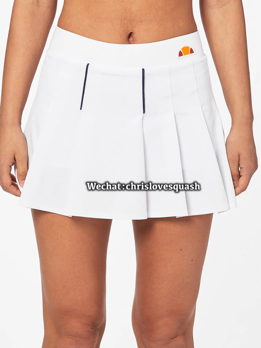 Футболка теннисная летняя Ellesse без рукавов, джинсовая юбка