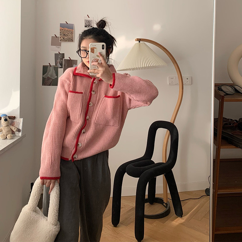 Generally cute and small fragrant short knitted cardigan women's 2022 new spring simple all-match sweater jacket