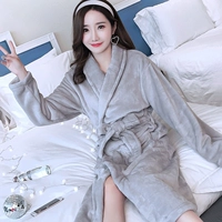 Mùa thu và mùa đông những người yêu thích flannel áo ngủ của nam giới và áo choàng tắm của phụ nữ áo ngủ trẻ em