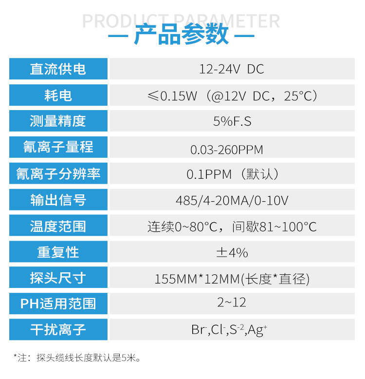 水质氰离子传感器