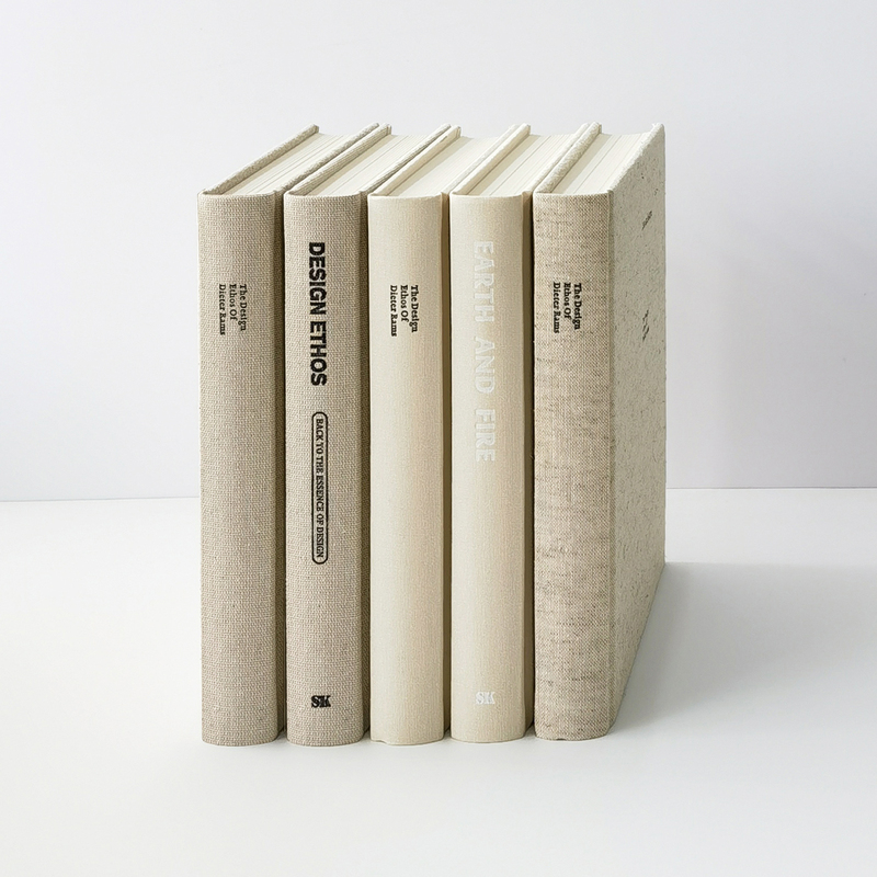 Beige Fabric-Covered Decorative Real Book Model for Real Estate Offices, Vintage Wabi-Sabi Photography Props, Cotton and Linen English Books Beige Fabric-Covered Decorative Real Book Model for Real Estate Offices, Vintage Wabi-Sabi Photography Props, Cotton and Linen English Books