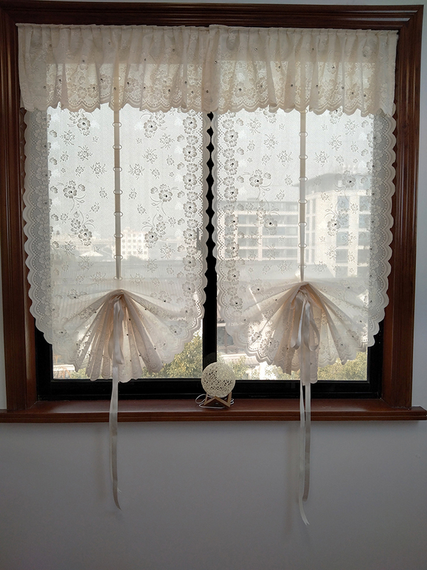 Partition Curtain, Mesh Curtain, Roman Blind, Bay Window Pull-Up Fan-Shaped Curtain, Magic Tape Balloon Curtain, Kitchen Gauze Curtain