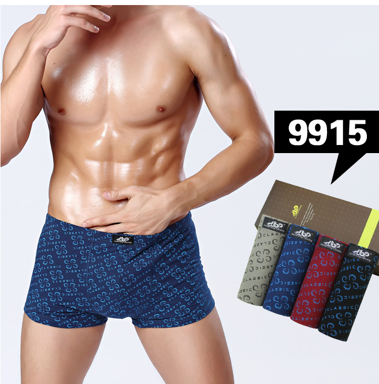 Đặc biệt hàng ngày nam boxer briefs nam cotton cotton quần short đồ lót trung eo boxer trung niên cha