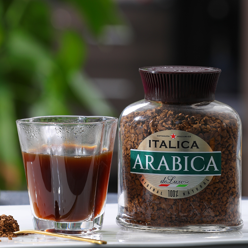 Imported Russian black coffee Barlow brand espresso pure coffee freeze-dried instant sugar-free low-fat espresso bottled