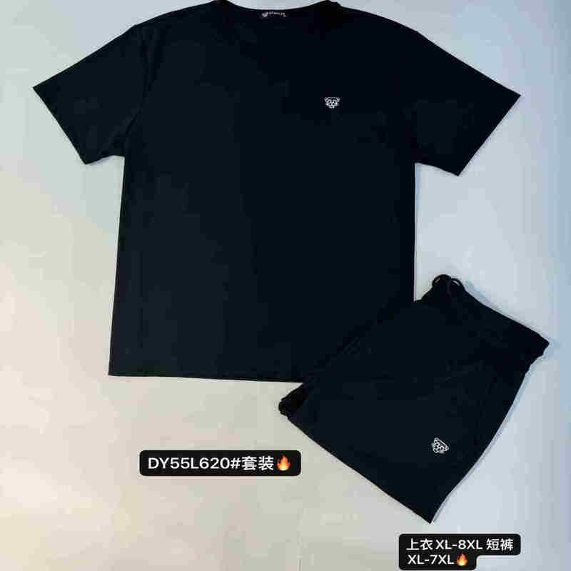 Plus-Size Summer Sports Mesh Quick-Dry Set Dali Space Large Size Men's Clothing Summer 55L620