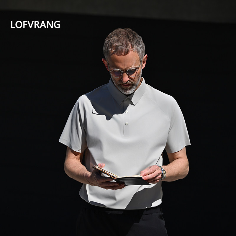 LOFVRANG traveler легкая солнцезащитная быстросохнущая многофункциональная мужская деловая повседневная футболка с коротким рукавом, мужская летняя одежда Изображение 1