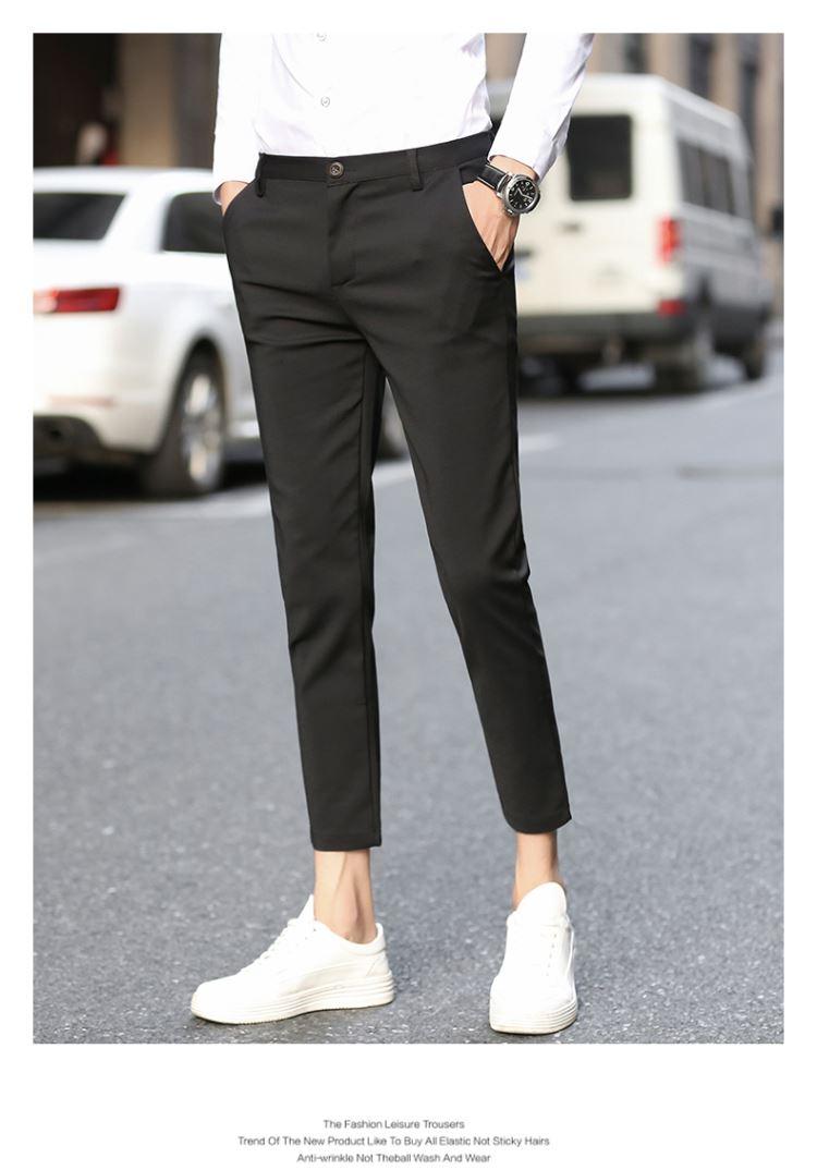 Tinh thần xã hội anh chàng hoang dã chín quần nam kinh doanh chuyên nghiệp Anh chân nhỏ quần quần body quần baggy nam