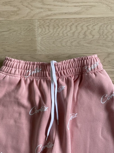 Corteiz joggers 满印字母卫裤慢跑裤 黑粉两色 欧盟尺码XS-XL