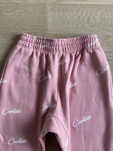 Corteiz joggers 满印字母卫裤慢跑裤 黑粉两色 欧盟尺码XS-XL
