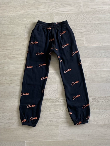Corteiz joggers 满印字母卫裤慢跑裤 黑粉两色 欧盟尺码XS-XL