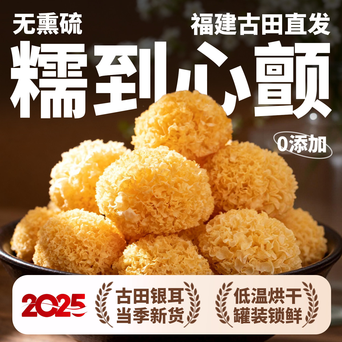 福建古田産乾燥シロキクラゲ - 最高級の天然シナノキ材特産品 - 本物 - 非公式旗艦店