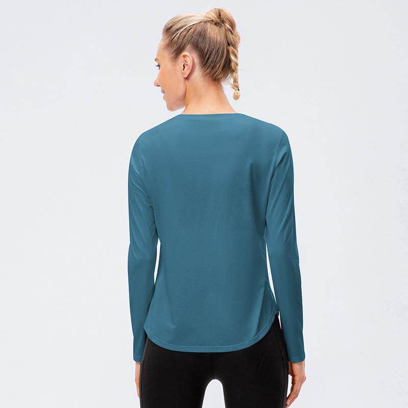 Вкладыши в бюстгальтер 新款秋冬女运动长袖宽松透气速干健身服t恤网球瑜伽跑步上衣12526