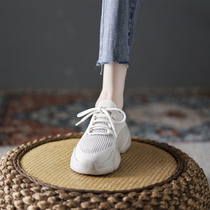 Luxury small fan dad shoes womens summer breathable 2021 new versatile net red thick bottom showing feet small mesh sneakers