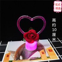 Hotel restaurant plate decoration plate decoration plate embellishment kitchen artistic conception dish sassy plate colorful lamp creative plate decoration flower grass