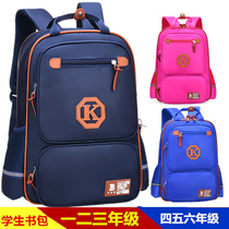 School bag primary school students custom printed logo Lightweight ridge protection one two three to six grades Tide boy children kindergarten printed word