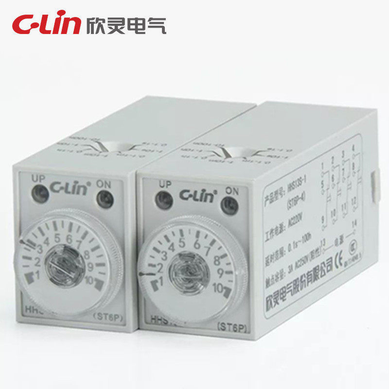 Hingling HHS13S (ST6P-2) HH13S-1 (ST6P-4) time relay H3Y full time slot adjustable-Taobao