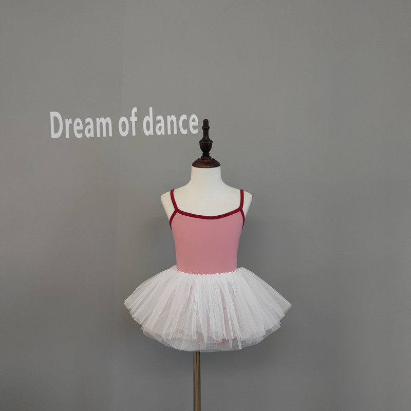 Girl Ballet Specialized Gymnastics for Children Dance Training Course Girls Art Hanging Tape Tape Tape Dance Dress