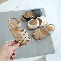 Girl Sandals Han Version Children Shoes 2022 Summer New Yangqi Korean Style Fashion Compilation Soft Bottom Female Baby Princess Shoes