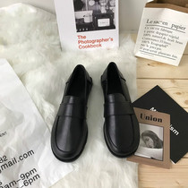 Little sun home Korea chic leather shoes British students Joker casual single shoes womens shoes 2021 new autumn