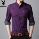 Playboy kinh doanh áo sơ mi in hoa cộng với nhung dày nam dài tay Áo hoa mỏng miễn phí phiên bản Hàn Quốc hot