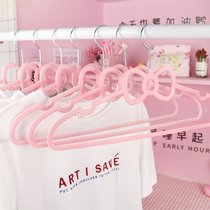 Girl heart cute clothes hanger plastic clothes hanger dormitory storage indoor household clothes hanging cool clothes hanger