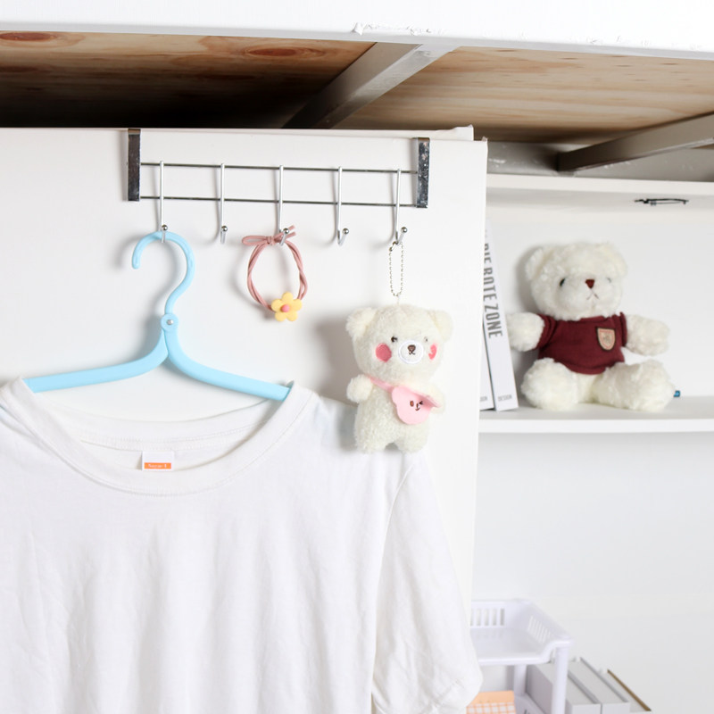 College student dormitory wardrobe hook bed seam bedside clothes hook cabinet door five even hook finishing bedroom artifact