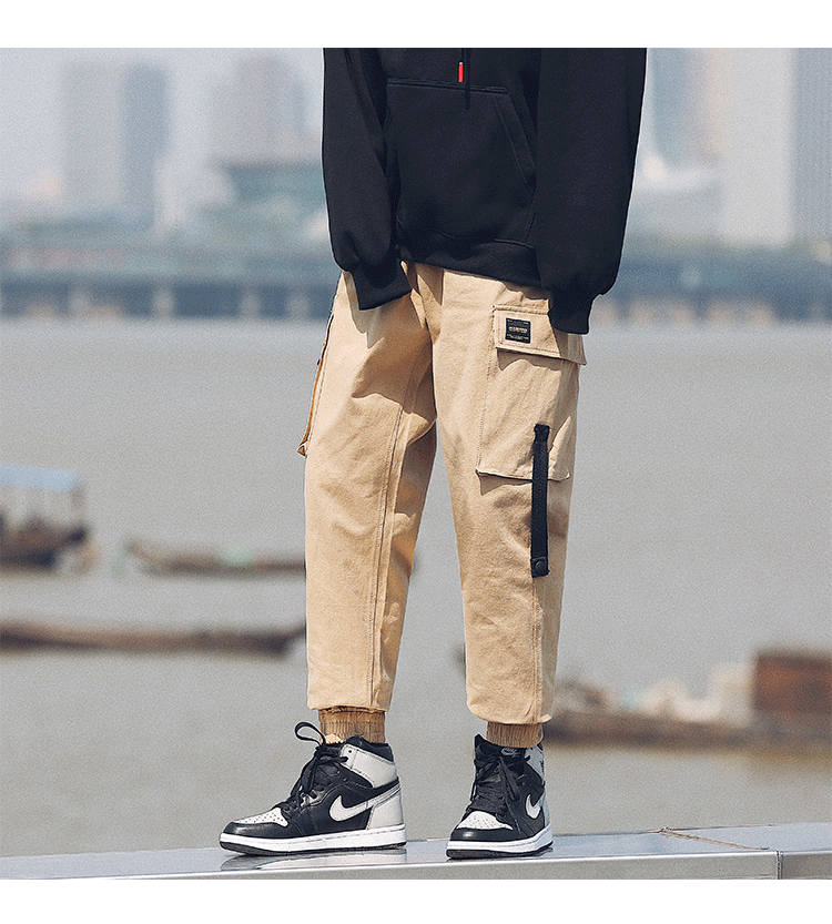 Xu hướng mới của Nhật Bản 2018 mặc quần lửng ống rộng cho nam quần dsquared2