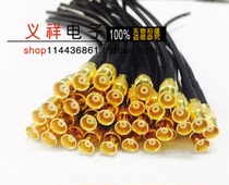 Connecting line MCX straight female head joint 50 ohm contact RG174 wire welding a 10 cm single head