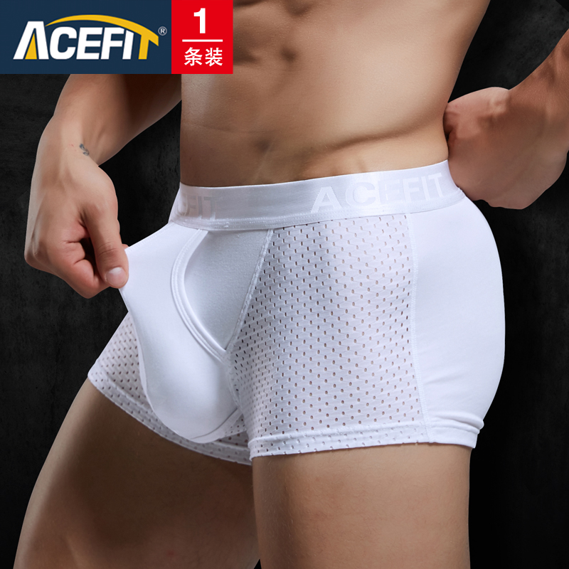 Acefit mens quần lót mens quần phẳng góc hè sexy trẻ thở triều Mordale bốn-góc quần ngắn đầu