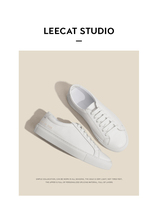 New common small white shoes women 2022 early spring flat leather fashion casual shoes mens couple single shoes net red sneakers