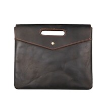 New crazy Horse leather A4 hand bag New leather mens envelope bag clutch large capacity first layer cowhide handbag
