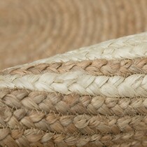 New wood color bed and breakfast style Indian imported jute round carpet Hand woven living room coffee table mat Bedroom