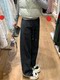 Lazy commuter wear women's spring and autumn lulu narrow version high-waist casual wide-leg trousers straight-leg sports pants