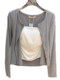 Gray Single-Breasted Knitted Cardigan for Women, Spring/Summer 2026 New Minimalist Style Casual Petite Jacket Long-Sleeve Top