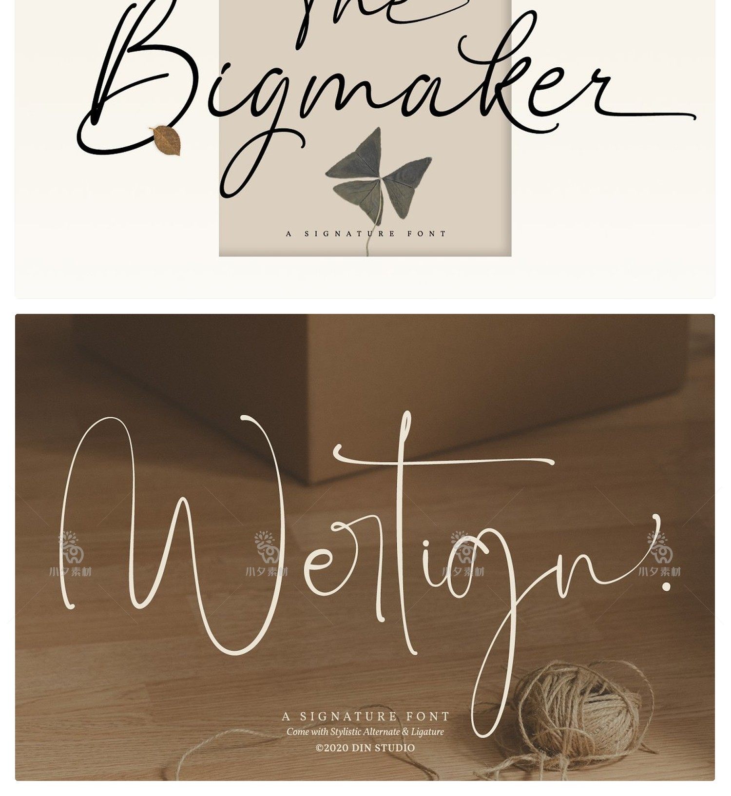 图片[6]-极简文艺优雅现代杂志画册海报标题排版logo徽标手写衬线英文字体-cg男孩