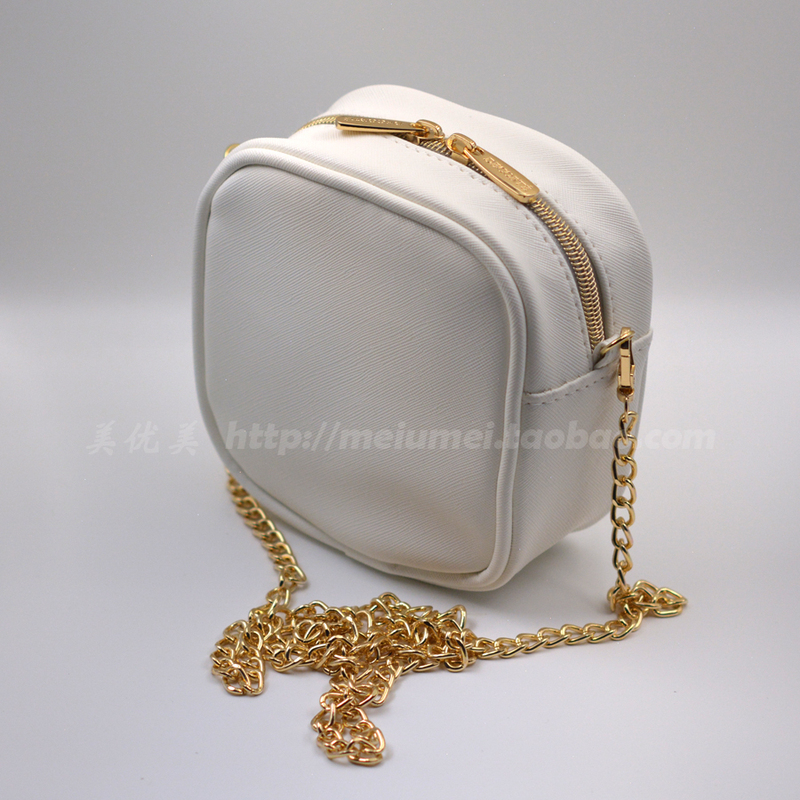 Deco Chain Faux Leather Comfortable Makeup Bag Storage Bag Handbag Crossbody Bag Exclusive Gift High Aesthetic Compact
