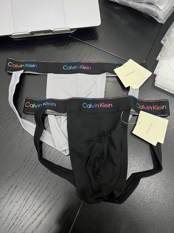 Ck Men's Colorful Double Thong Underwear Thong Nb4233