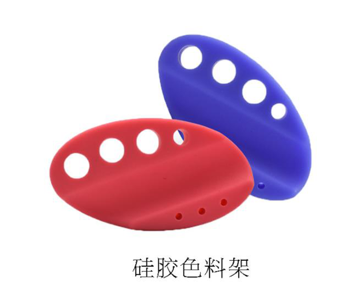 GINART Jinhe same semi-permanent material pattern embroidery pen holder silicone pigment cup holder pattern embroidery pigment holder auxiliary material