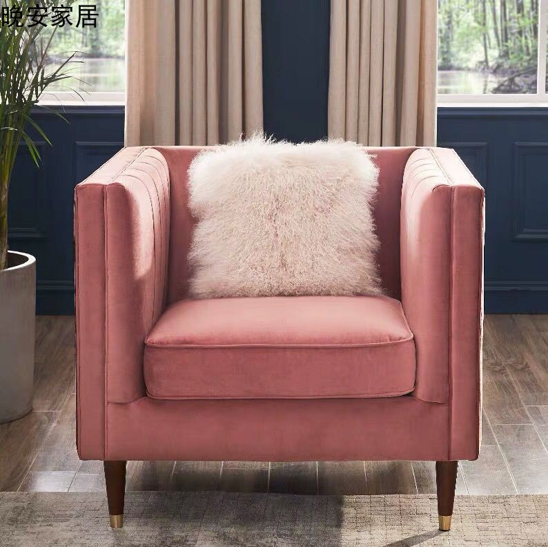 Ánh sáng sang trọng vải đôi sofa bài nhung hiện đại sofa ba chỗ sofa phong cách Hồng Kông isn đỏ thiết kế sofa phòng khách - Ghế sô pha sofa phòng ngủ