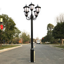 Small Cheng 5 Head street lamp High pole lamp 3 m sub-district courtyard lamp Outdoor light garden light Villa Eu Style Retro View Light
