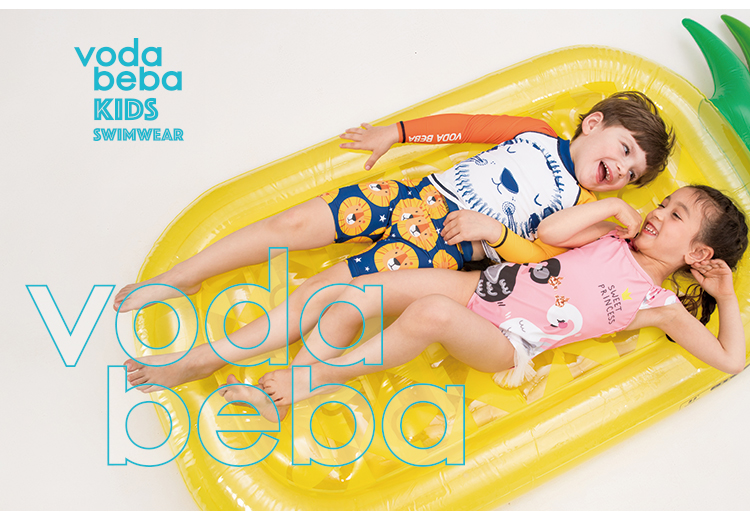 Voda Beba ban đầu trẻ em áo tắm bé trai chia bãi kem chống nắng boyshort chơi nước phim hoạt hình áo tắm - Đồ bơi trẻ em quần áo trẻ em kiểu hàn quốc