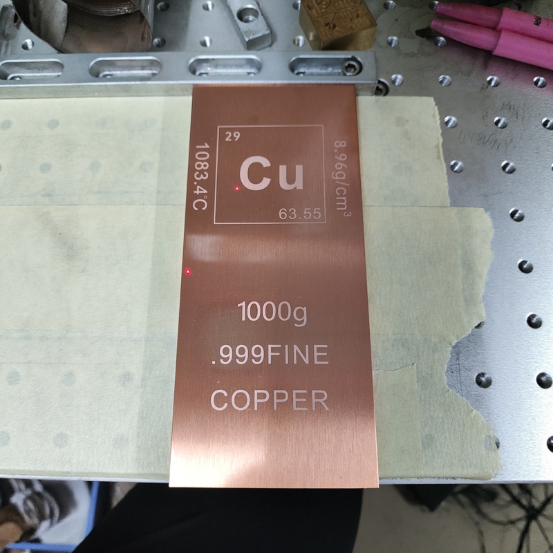 Antioxidant-Resistant Polished Brushed Copper Bar, Pure Copper Solid Copper Block, Copper Ingot, Copper Plate, 1000g Collectible Copper Bar