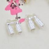 S925 Тайская серебряная шестизначная пряжка для браслета с мантрой, пряжка из стерлингового серебра, пряжка из кожаной веревки, пряжка S, пряжка с отделочным соединением