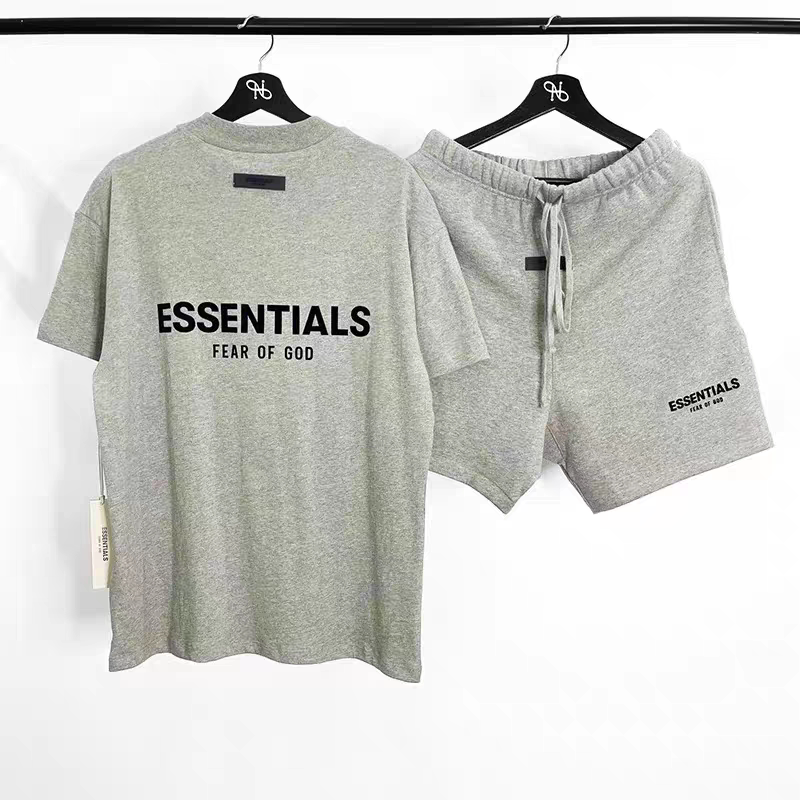 Essentials Two-Piece Set Fog Miki Loose Large Size Short-Sleeved T-Shirt Shorts Casual Sports Suit Men's Trendy Essentials Two-Piece Set Fog Miki Loose Large Size Short-Sleeved T-Shirt Shorts Casual Sports Suit Men's Trendy