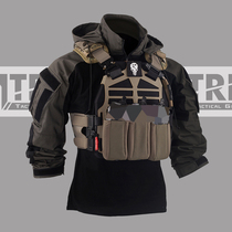 TRN]BAC Black Gray Industrial Assault Basic Edition Tactical Top Combat Uniform Spring and Autumn Shirt Frog Suit Thin Section